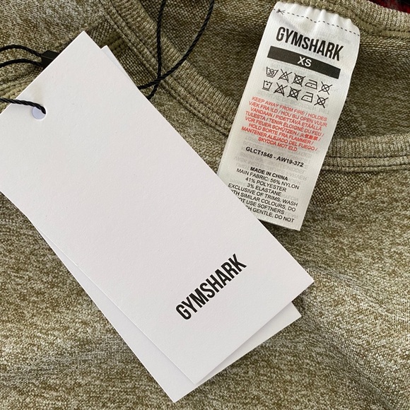 FLEX LONG SLEEVE CROP TOP XS KHAKI/SAND - Picture 4 of 6